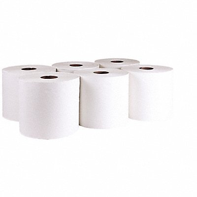GRAINGER 60FG13 Paper Towel Roll Hardwound White PK6