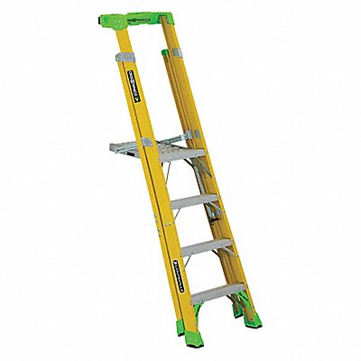 LOUISVILLE LADDER FCP1404HD Platform Stepladder 7 ft 3 H