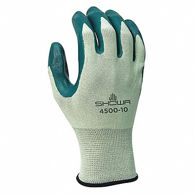 SHOWA 450008V VF Coated Gloves Grn 8 6KF82 PR