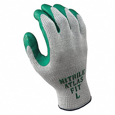 SHOWA 350M08V VF Coated Gloves Gr/Grn 8 12R280 PR