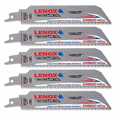 LENOX LXAR6110CT Reciprocating Saw Blade 6 L Blade PK5