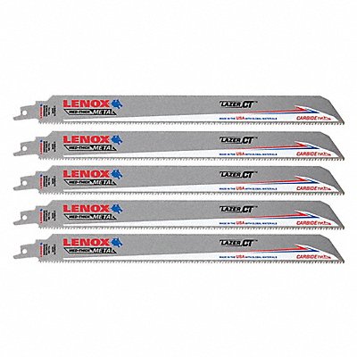 LENOX LXAR12110CT Reciprocating Saw Blade 12 L Blade PK5