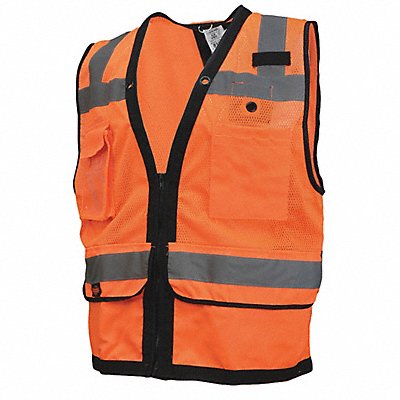 RADIANS SV59ZT2ZOD3X Safety Tether Vest Heavy Duty Orange 3X