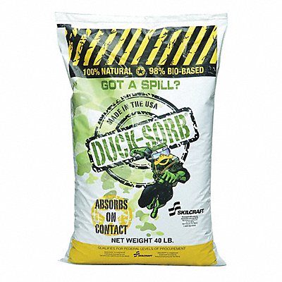 ABILITY ONE 4235020000000 Loose Absorbent 40 lb Cellulose White