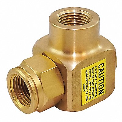 COXREELS 434 Swivel 90 Deg Brass 1/2 in FNPT Inlet
