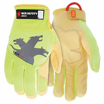 MCR SAFETY 964M Mechanics Glove M Full Finger PR