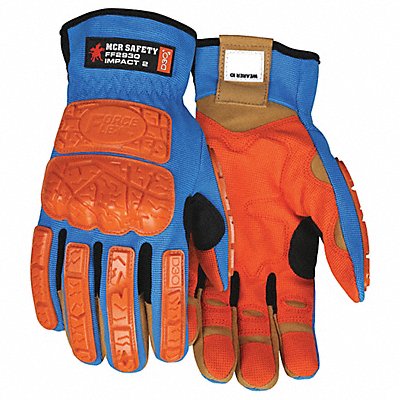 MCR SAFETY FF2930XL Impact Resistant Glove XL Full Finger PR