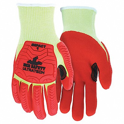 MCR SAFETY UT1953S Coated Gloves S knit Cuff PK12