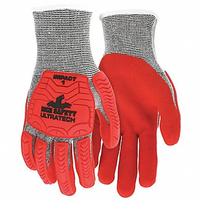 MCR SAFETY UT1954M Coated Gloves M knit Cuff PK12