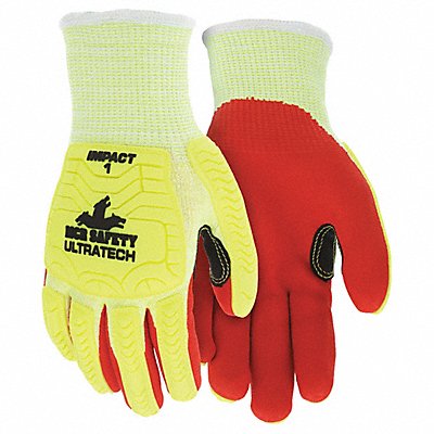 MCR SAFETY UT1956M Coated Gloves M knit Cuff PK12