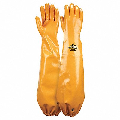 MCR SAFETY MG9796XXL Chemical Resistant Glove 2XL Yellow PR