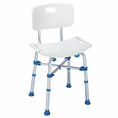 BIG JOHN BJBATH Shower Chair Aluminum 20 in Seat W