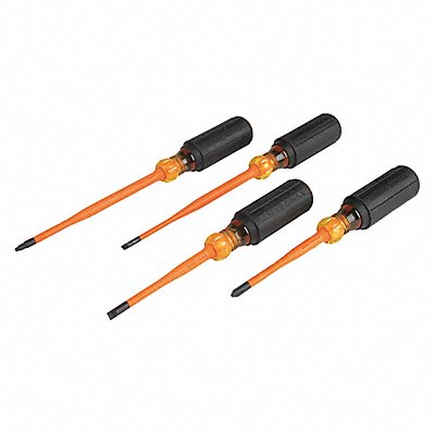 KLEIN TOOLS 33734INS Screwdriver Set 4 to 6 L Shank