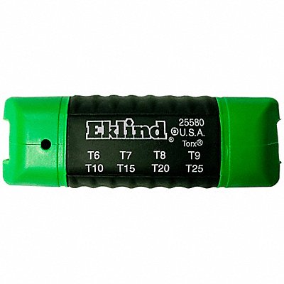 EKLIND 25580 Torx Key Folding Set Security 8 Pieces