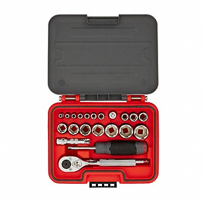 PROTO J47122S Socket Set 1/4 3/8 Drive 22pcs. 6 pt.
