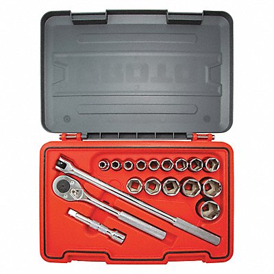 PROTO J54118S Socket Set 1/2 Drive 18 pcs. 6 Point