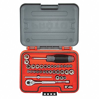 PROTO J47336S Socket Set 1/4 Drive 36 pcs. Metric/SAE