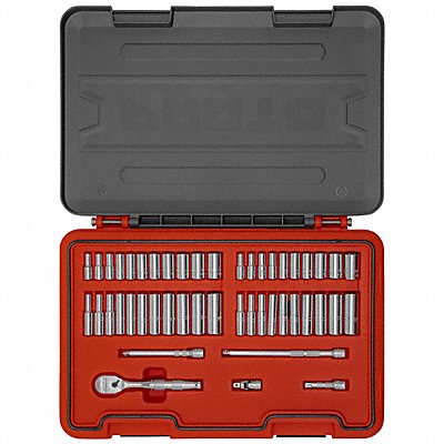 PROTO J47347AS Socket Set 1/4 Drive 47 pcs. Metric/SAE