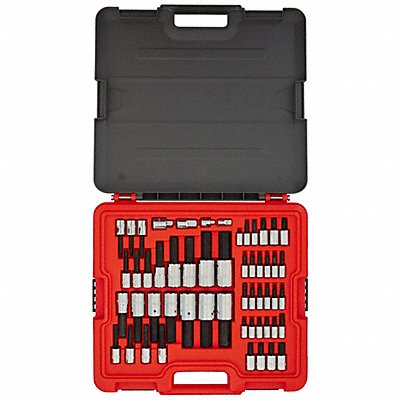 PROTO J47354 Hex Bit Set 1/4 3/8 1/2 Drive 54 pcs.