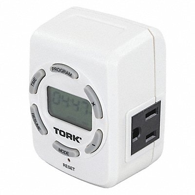 TORK 458Z Plug-In Timer 7 day White