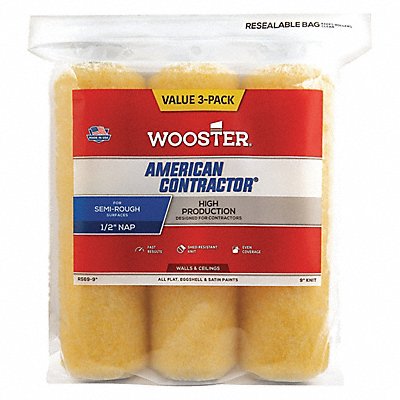 WOOSTER R5699 Roller 9 L 1/2 Nap Knit Fabric PK3