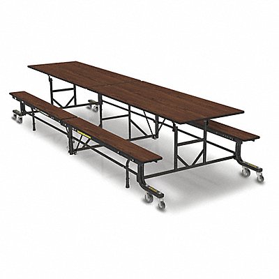 PALMER HAMILTON 19F18273012MWTB Folding Bench Table 27 H Montana Walnut