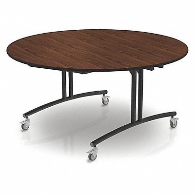 PALMER HAMILTON PHLIP203060RDMWTB Flip Top Table Round Montana Walnut