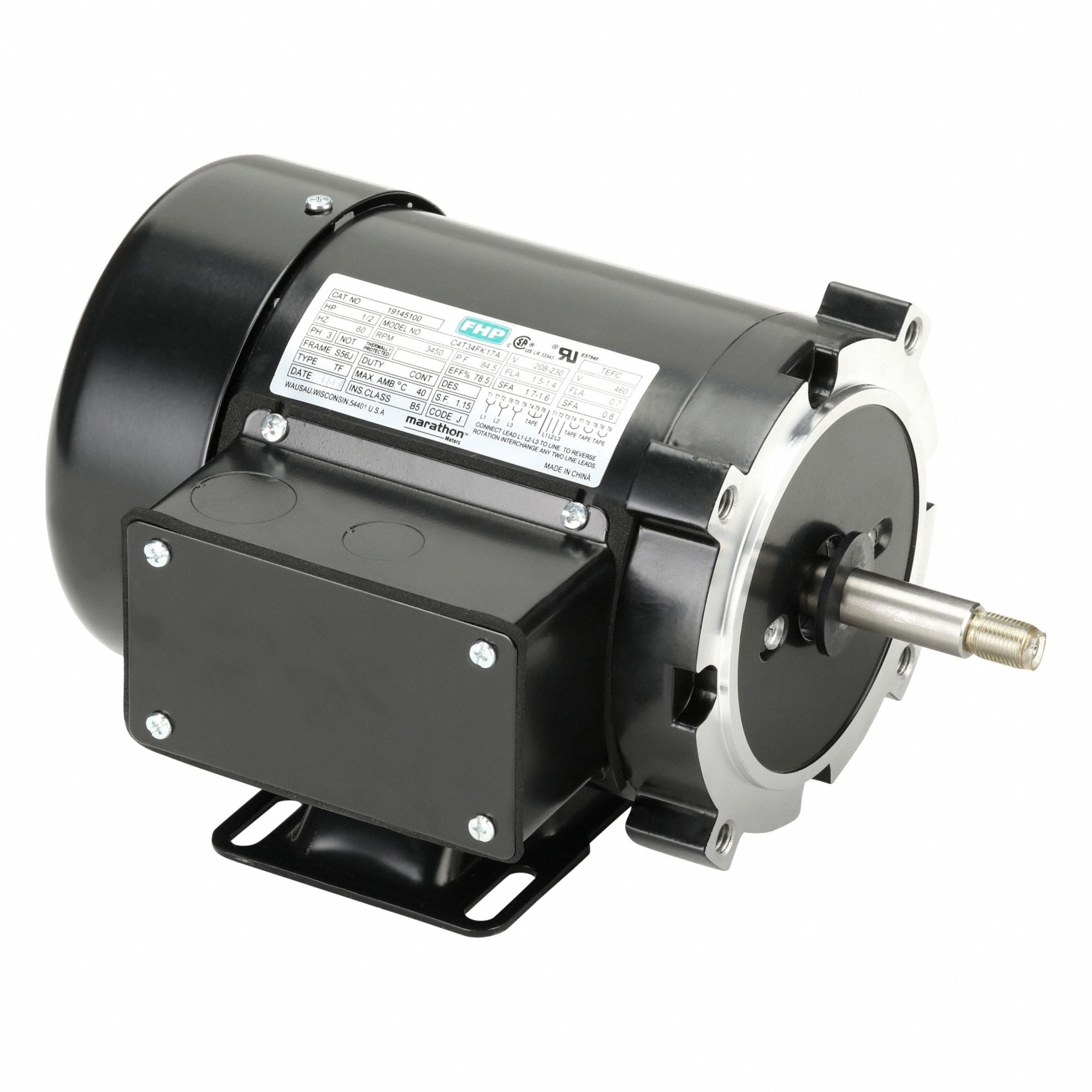 LEESON 19145100 General Purpose Motor 60 Hz 3379 rpm