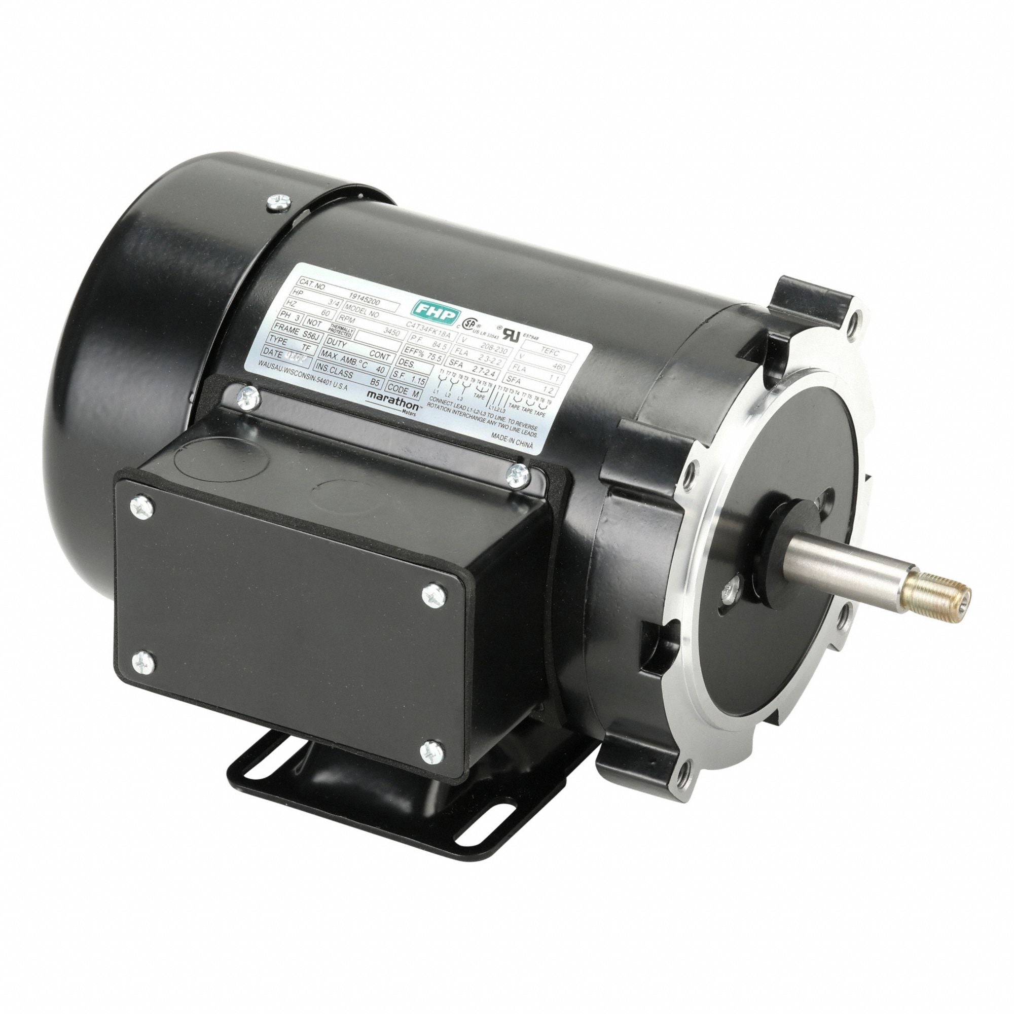 LEESON 19145200 General Purpose Motor 60 HZ 460V AC