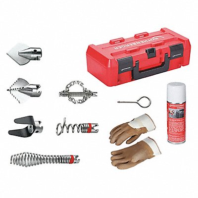 ROTHENBERGER 72936 Drain Cleaning Set 2 Augers 4 Cutters