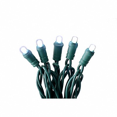 GRAINGER 60RG11 StringLights 25ft Button 50LEDs White