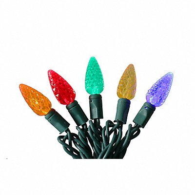 GRAINGER 60RG21 StringLits 23.7ft StwbyPnc 70LEDs Multi