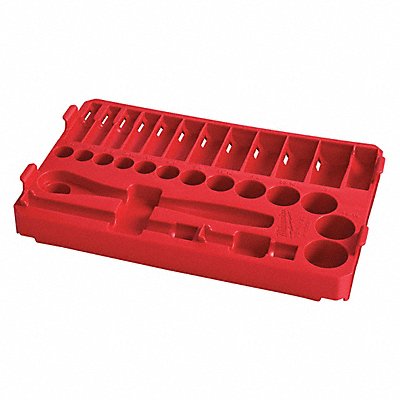MILWAUKEE 48229481T Ratchet and Socket Tray Red Plastic