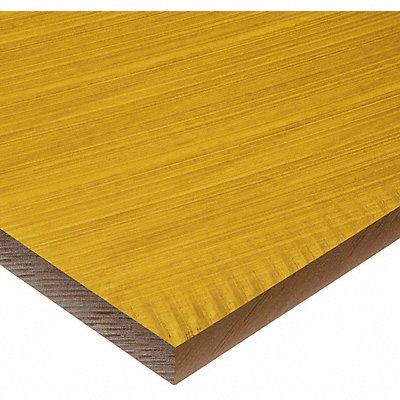 GRAINGER BULKPSPEI9 Plastic Sheet PEI 2 x24 0.25 T Ambr SemClr