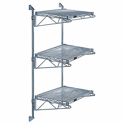 QUANTUM STORAGE SYSTEMS WC54CB1860GY Wire Cantilever 18 in Overall Depth