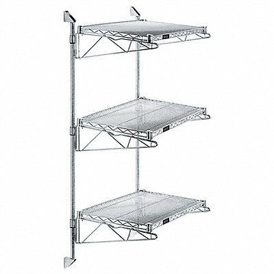 QUANTUM STORAGE SYSTEMS WC54CB2424C Wire Cantilever 24 in Overall Depth
