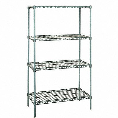 QUANTUM STORAGE SYSTEMS WR742460P Wire Shelving 24 in Overall Depth
