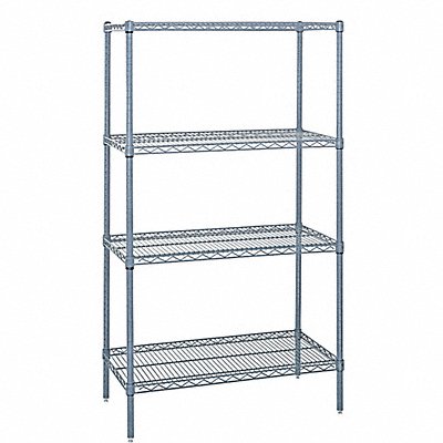 QUANTUM STORAGE SYSTEMS WR633648GY Wire Shelving 36 in Overall Depth