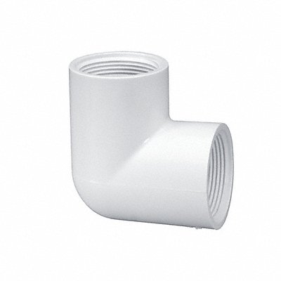 LASCO 408010 90 Elbow 1 in Schedule 40 FNPT White