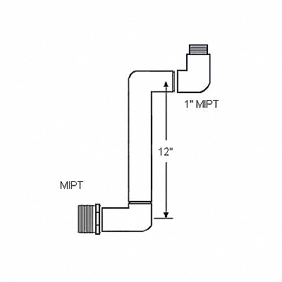 LASCO G132212 Swing Joint 1 in Schedule 40 White