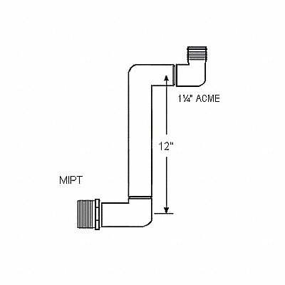 LASCO G230212 Swing Joint 1 1/4 x 1 1/4 in Schedule 40
