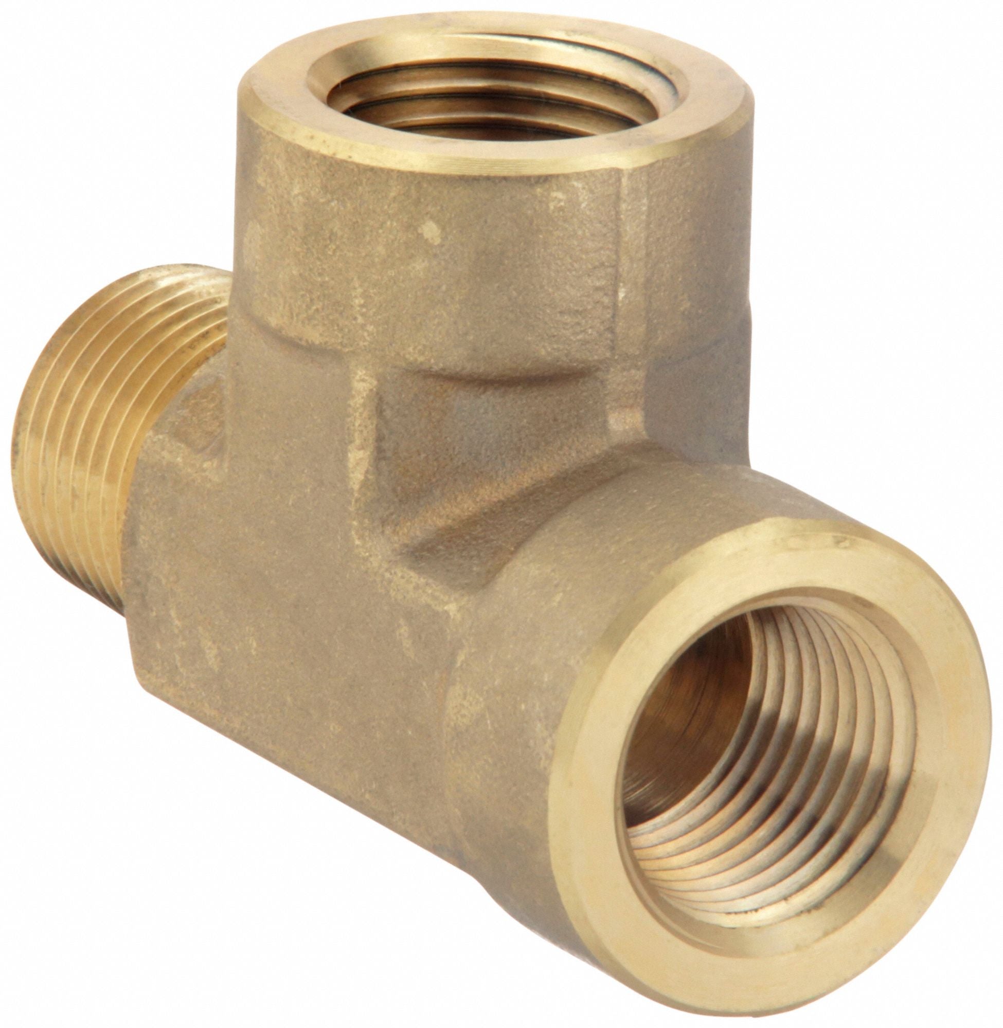PARKER 38MROB Tee Brass 3/8 in Pipe Size 3000 PSI