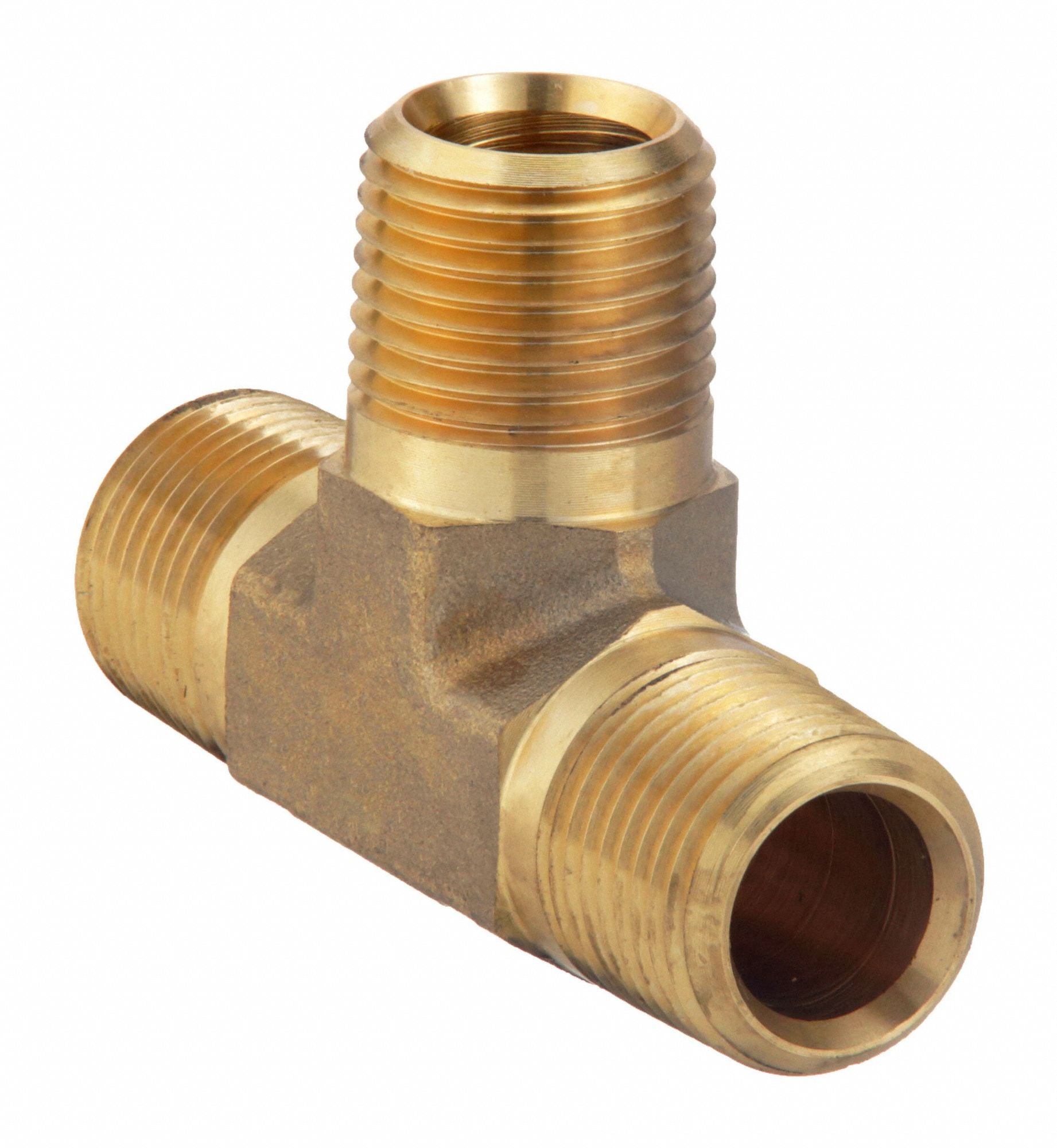 PARKER 14RRSB Tee Brass 1/4 in Pipe Size Class 3900