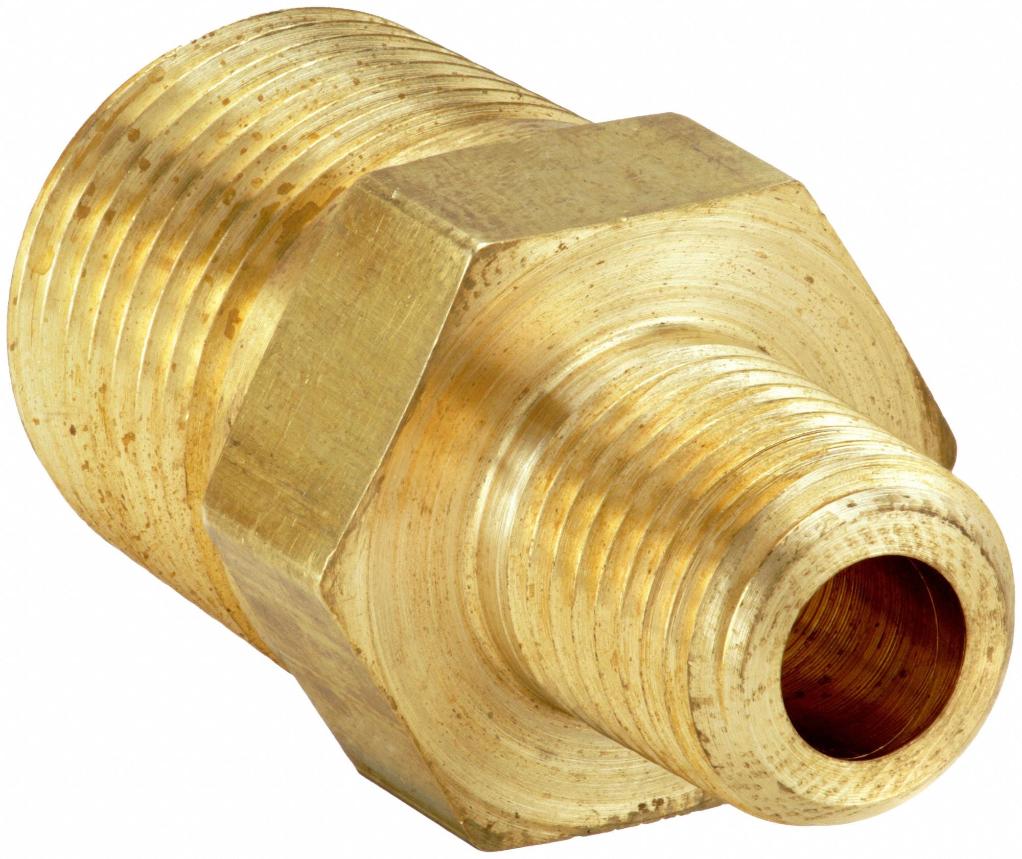 PARKER 14X18FFB Pipe Nipple Brass 1/4 x 1/8 in MNPTF