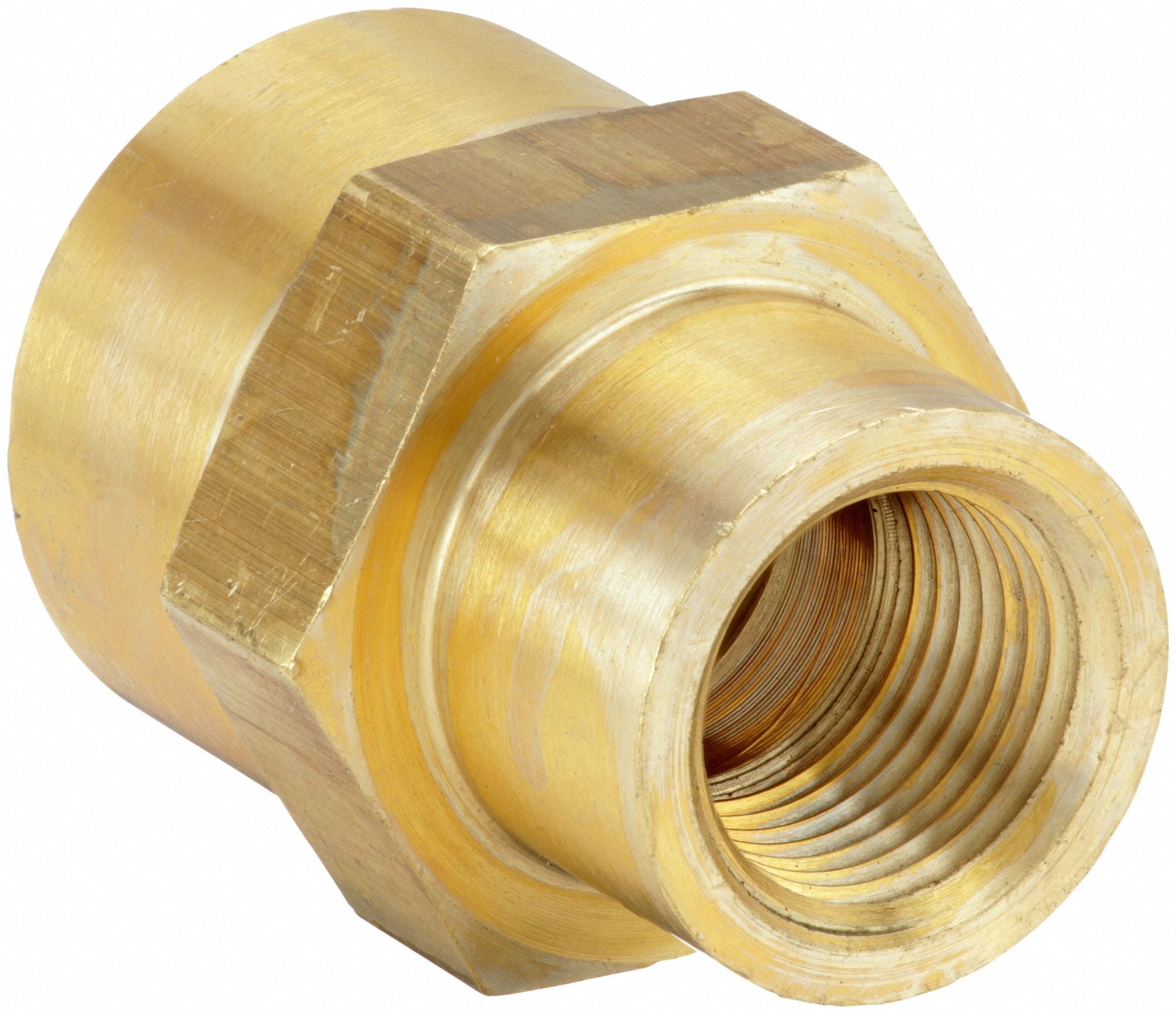 PARKER 12X14GGB Coupling Brass 1/2 x 1/4 in Female NPTF