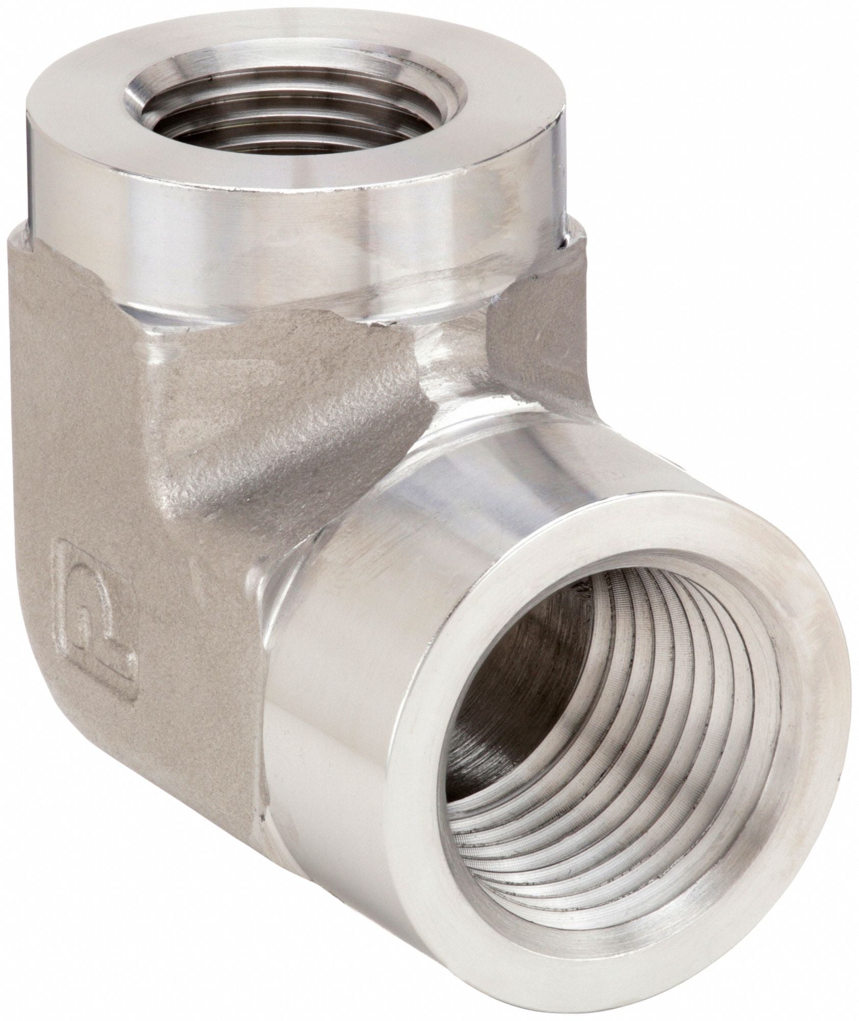 PARKER 12X38DDSS 90 Elbow 316 SS 1/2 x 3/8 in NPT x NPTF