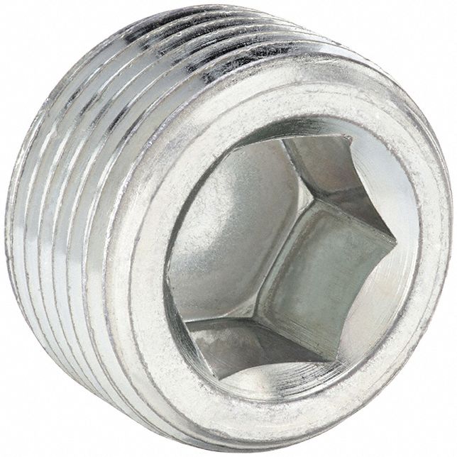 PARKER 14HHPS Hollow Hex Plug Steel 1/4 in MNPT