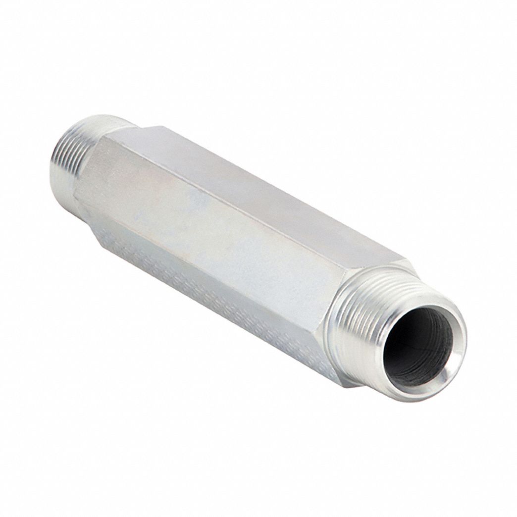 PARKER 14X25FFFS Long Nipple Steel 1/4 Pipe Size MNPTF