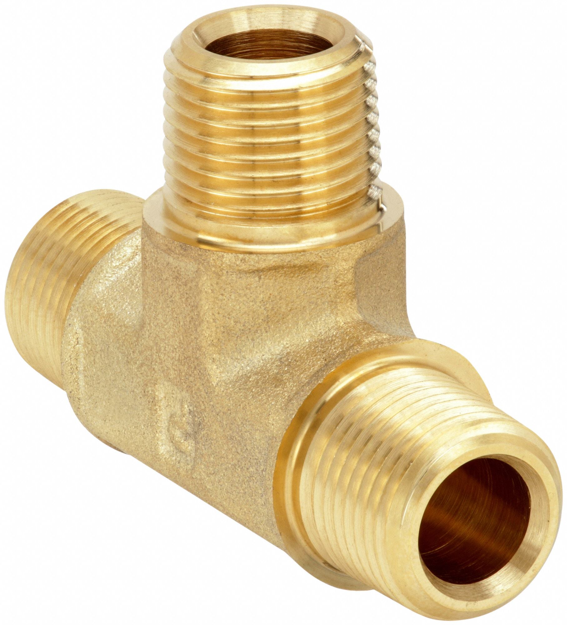PARKER 38RRSB Tee Brass 3/8 in Pipe Size 3900 PSI