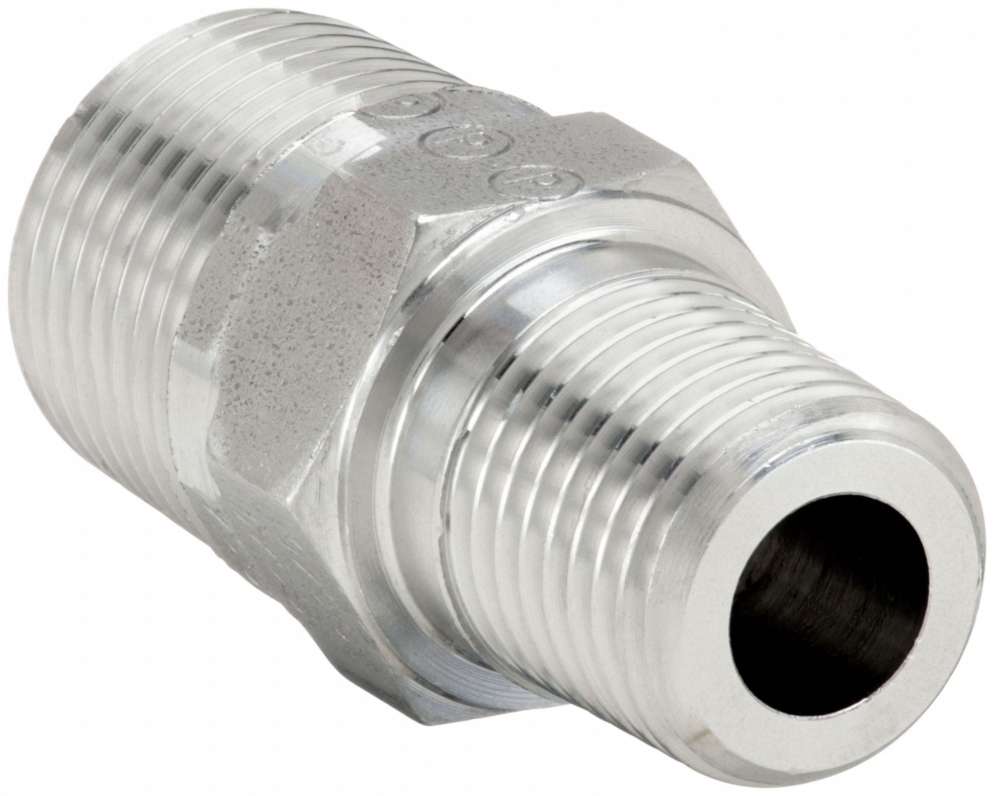 PARKER 38X14FF33MSS Nipple 316 SS 3/8 x 1/4 in Male BSPT